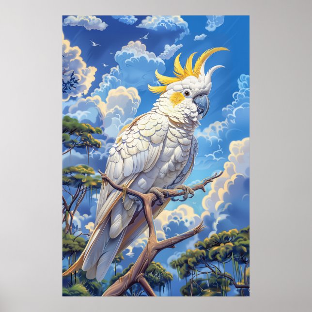 Póster Cacatúa blanca (Frente)