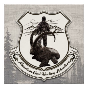 Póster Cacería de cabras de montaña