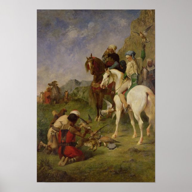 Póster Cacería de halcones en Argelia (Frente)