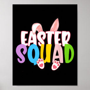 Póster Cacería de huevos de pascua de la familia Easter S