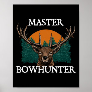 Póster Cacería de padres por el Día del Maestro Bowhunter