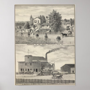 Póster Cacheville res, molino de Madison