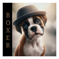 Cachorro Boxer Adorable – Arte Canino con Estilo