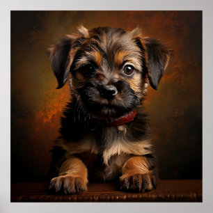 Póster Cachorro de Border Terrier