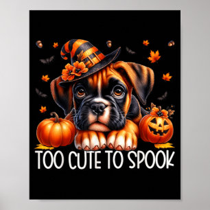 Póster Cachorro de Boxer es demasiado lindo para asustar