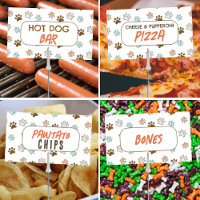 Cachorro de cachorro de cumpleaños Snack DIY Etiqu