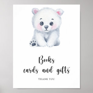 Póster Cachorro de oso polar - cartel de libros, tarjetas