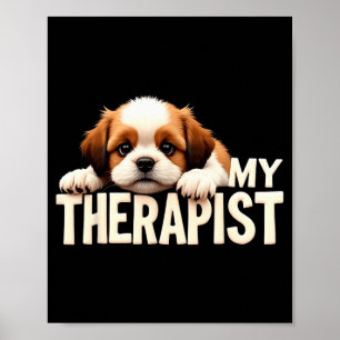 Póster Cachorro Divertido Mi Perro Therast Shih Tzu