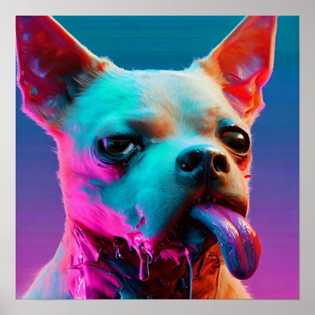 Póster Cachorro hambriento (Frente)