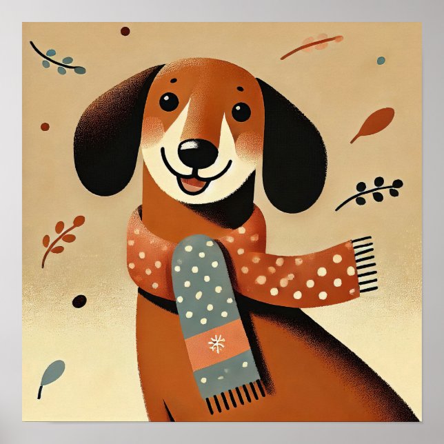 Póster Cachorro Maravilla de Invierno (Frente)