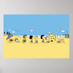 Póster Cachorros   Día de Playa