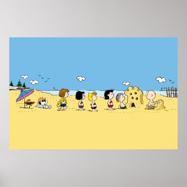 Póster Cachorros | Día de Playa (Frente)