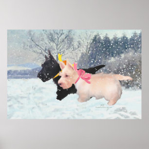 Póster Cachorros Scottie
