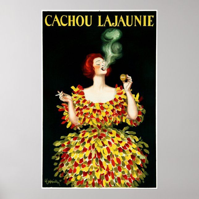 Póster CACHOU LAJAUNIE Cigar Mint Candies (Frente)
