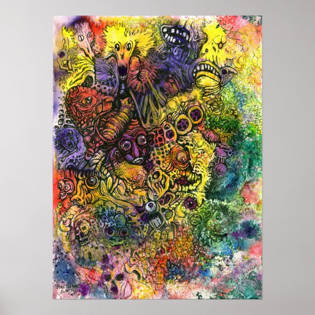 Póster Cacofonía de color (Frente)