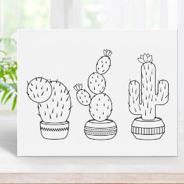 Póster Cacti Potado - Página Colores de Plantas de Cactus
