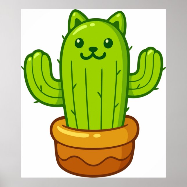 Póster Cactus catcus (Frente)