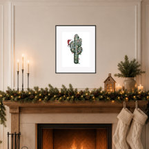 Cactus de Navidad con Luces