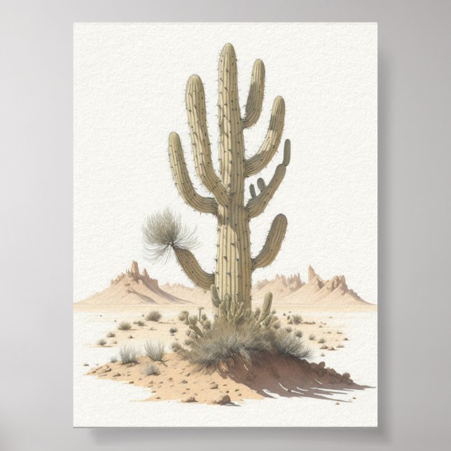 Póster Cactus del desierto ruso (Frente)