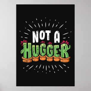 Póster Cactus divertida
