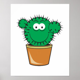 Póster Cactus Face