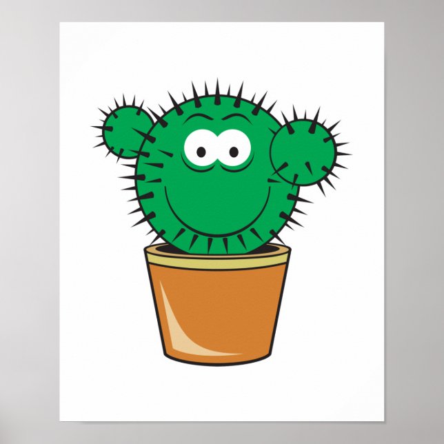 Póster Cactus Face (Frente)