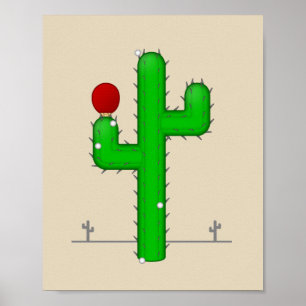 Póster Cactus hace perfecto