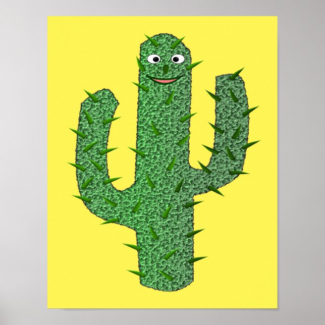 Póster Cactus Happy Day of the Dead (Frente)