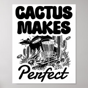 Póster Cactus Makes Perfect Disc Golf Adventure 