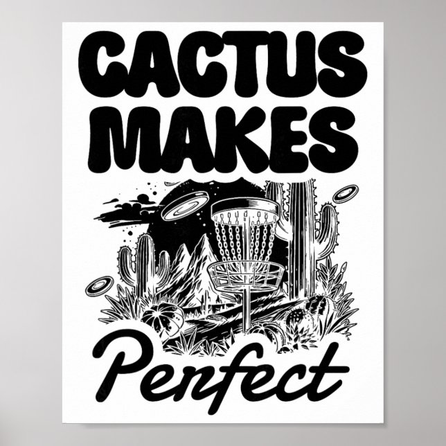 Póster Cactus Makes Perfect Disc Golf Adventure  (Frente)