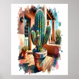 Póster "Cactus on Porch"