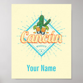 Póster Cactus Vintage Tequila
