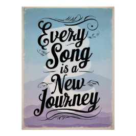 Póster Cada Canción Es Un Nuevo Viaje