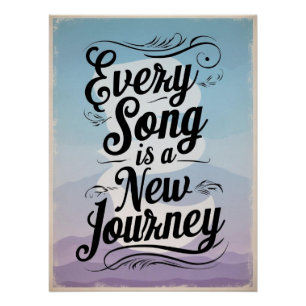 Póster Cada Canción Es Un Nuevo Viaje