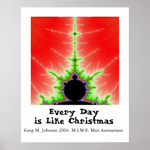 Póster Cada día es como navidad