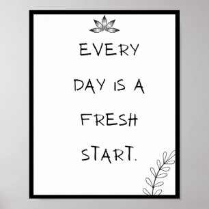 Póster Cada día es un nuevo comienzo, Cita