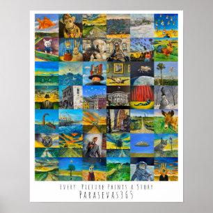 Póster Cada imagen dibuja una historia