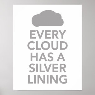 Póster Cada nube tiene un lado positivo
