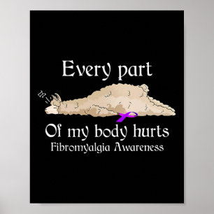 Póster Cada parte de mi cuerpo duele la conciencia de la