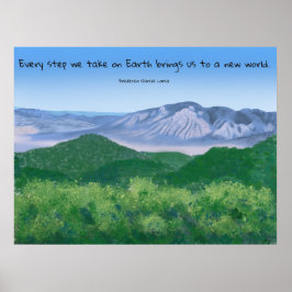 Póster Cada paso que damos en la Tierra... paisaje