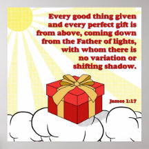 Cada regalo perfecto viene de arriba de James 1:17