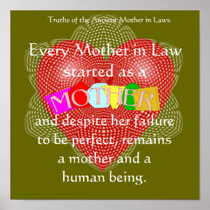Póster Cada suegra comenzada como madre.