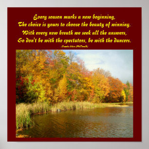 Póster Cada temporada marca un nuevo... Poster de poemas