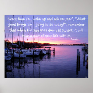 Póster Cada vez que te despiertas y preguntas...