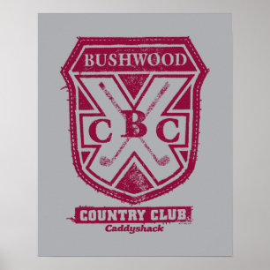 Póster Caddyshack   Escudo del club de campo Bushwood