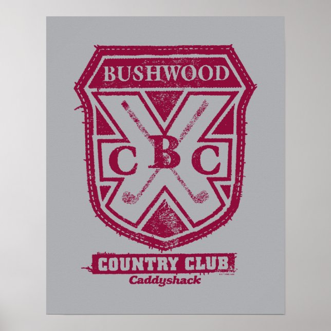Póster Caddyshack | Escudo del club de campo Bushwood (Frente)