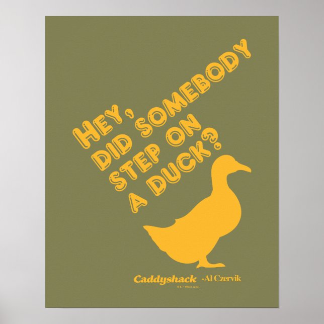 Póster Caddyshack | Hey, ¿Alguien Se Puso Un Pato? (Frente)