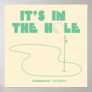 Póster Caddyshack   It's In The Hole