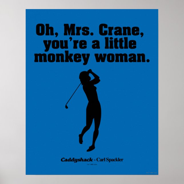 Póster Caddyshack | Oh Sra. Crane (Frente)