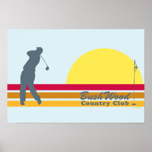 Póster Caddyshack   Sunrise del Club Campestre Bushwood